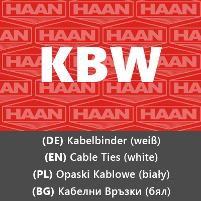 Бели кабелни връзки KBW icon