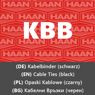 Черни кабелни връзки KBB icon