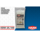 Кабелни връзки HAAN KBW-25.100 бели (100бр./1пакет) thumb image