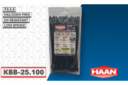 additional module Кабелни връзки HAAN KBB-25.100 черни (100бр./1пакет)